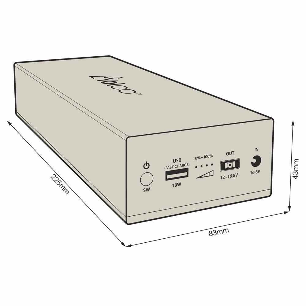 Bateria zewnętrzna Yolco CSX5