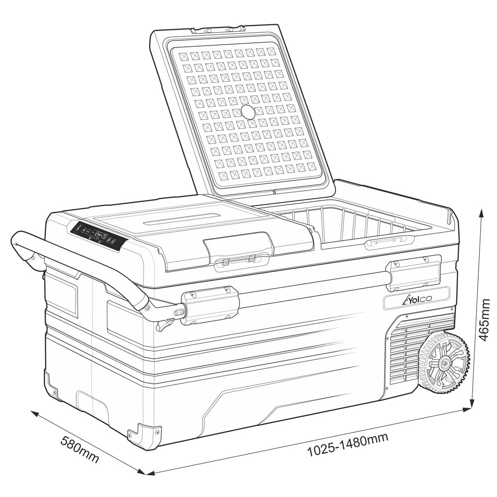 Przenośna lodówka kompresorowa Yolco TX95B