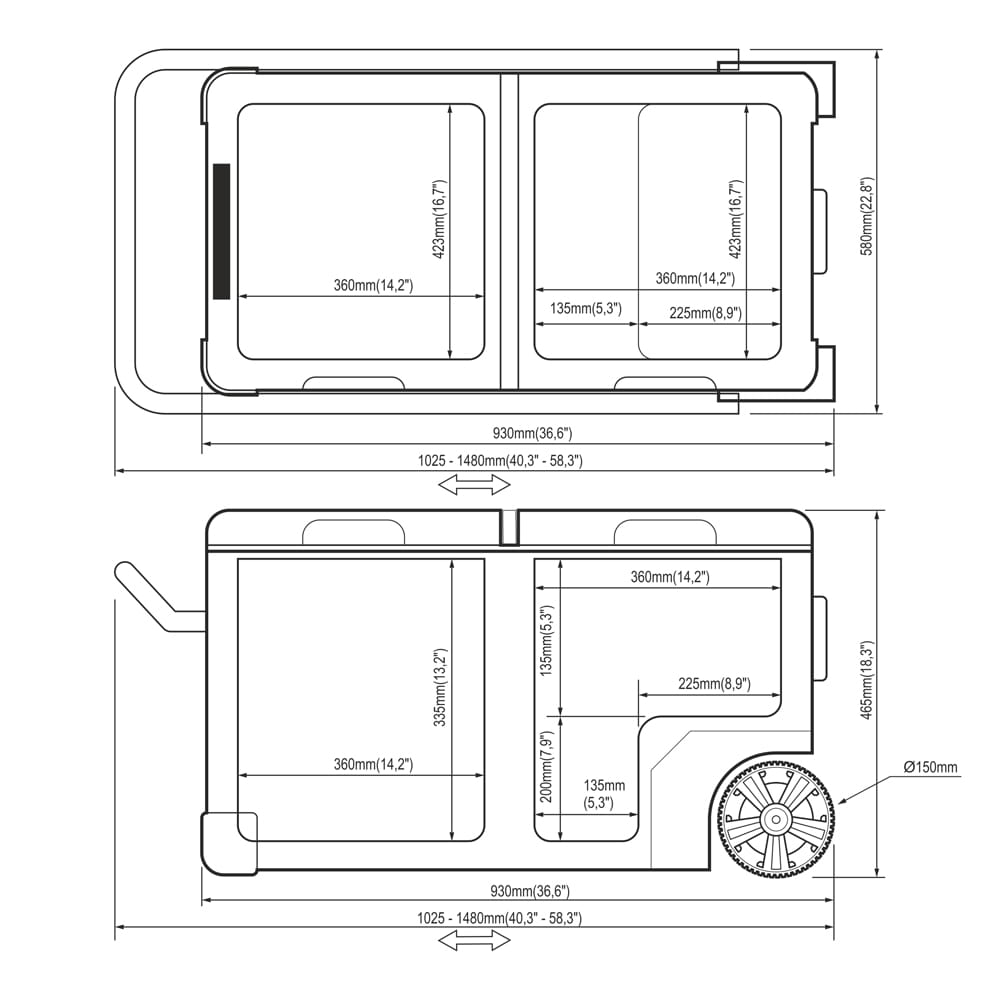 Przenośna lodówka kompresorowa Yolco TX95B