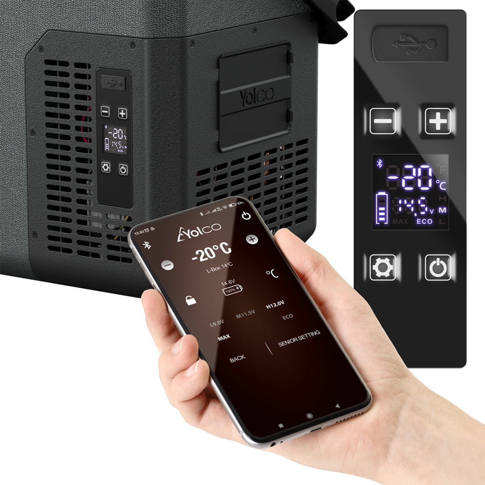 Przenośna lodówka kompresorowa Yolco ET18 CARBON