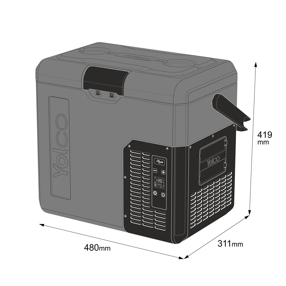 Przenośna lodówka kompresorowa Yolco ET18 CARBON