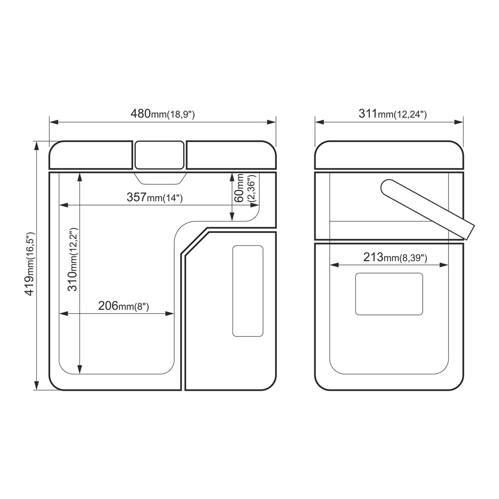 Przenośna lodówka kompresorowa Yolco ET18 CARBON